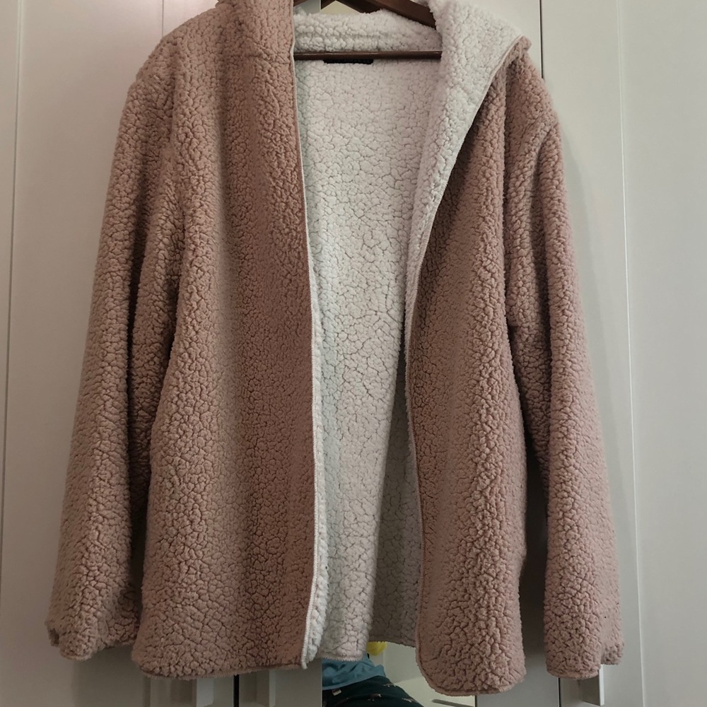 Fluffy teddy jacket